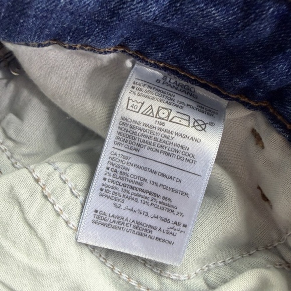 Womens Old Navy Rockstar Super Skinny Jeans Mid Rise Distressed Denim Sz 8 - Picture 6 of 8